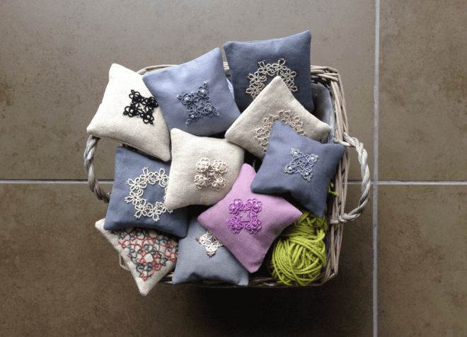 tatted lavender bags